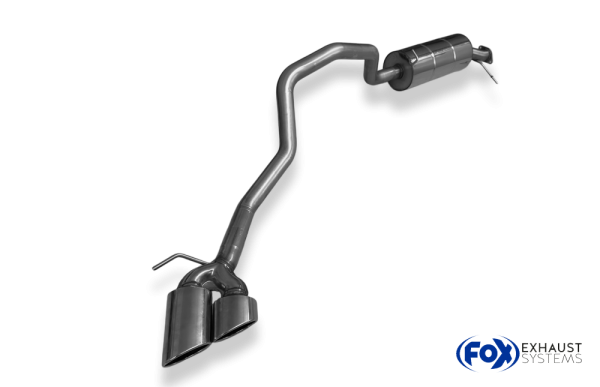 Endschalldämpfer Sidepipe, Ausgang an der rechten Fahrzeugseite hinter dem Hinterrad  - 2x115x85 Typ 38 passend für: Ford Raptor